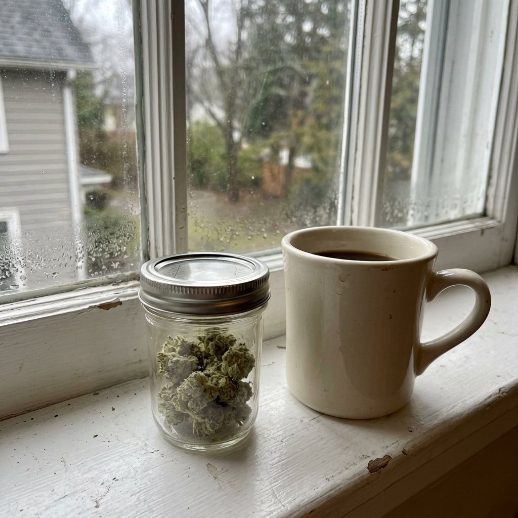 4g bag on the windowsill
